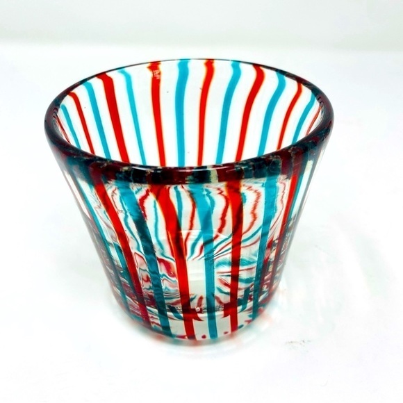 Anthropologie Set Of 3 Tumbler, votive Pietro Glass Decor - Picture 10 of 11